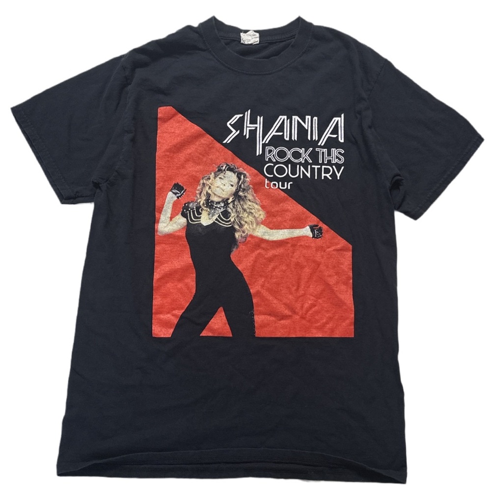 SHANIA TWAIN unisex graphic "rock this country" tour 2015 tee, M.